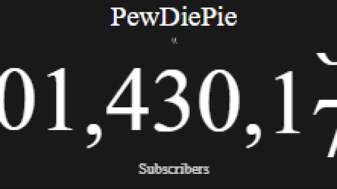 ⁣What if PewDiePie is growth 100 times faster than normal